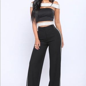 Brianna rhinestone trim set